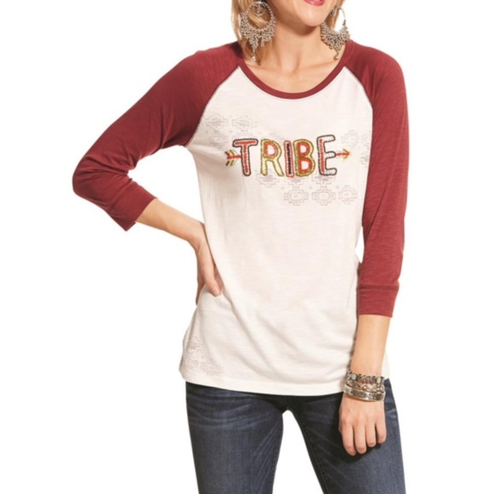 NWT Ariat Women's Tribe Raglan T-Shirt